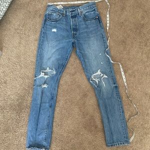 Levi’s 501 Skinny in Old Hangouts 28W 30L